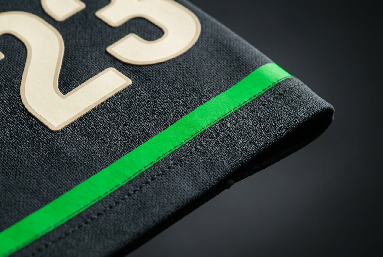 Detail printing dan nameset jersey